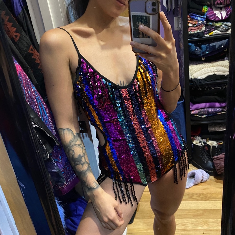 Elsie and Fred Sequin Bodysuit
